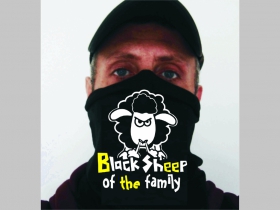 Čierna ovca rodiny univerzálna elastická multifunkčná šatka vhodná na prekritie úst a nosa aj na turistiku pre chladenie krku v horúcom počasí